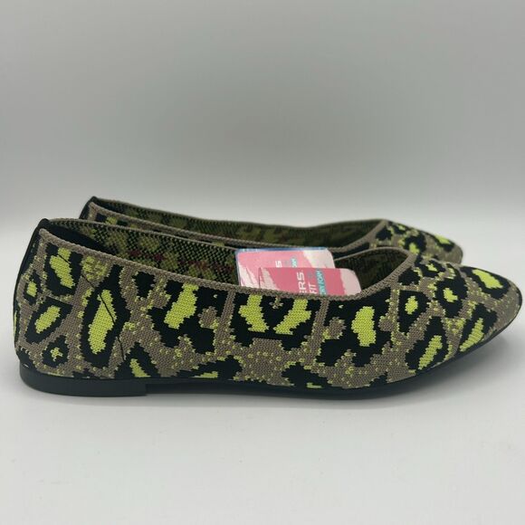 Skechers Comfort Slip- On Ballet Flats Cleo-Claw Leopard Print Womens Size 6 - Picture 1 of 7
